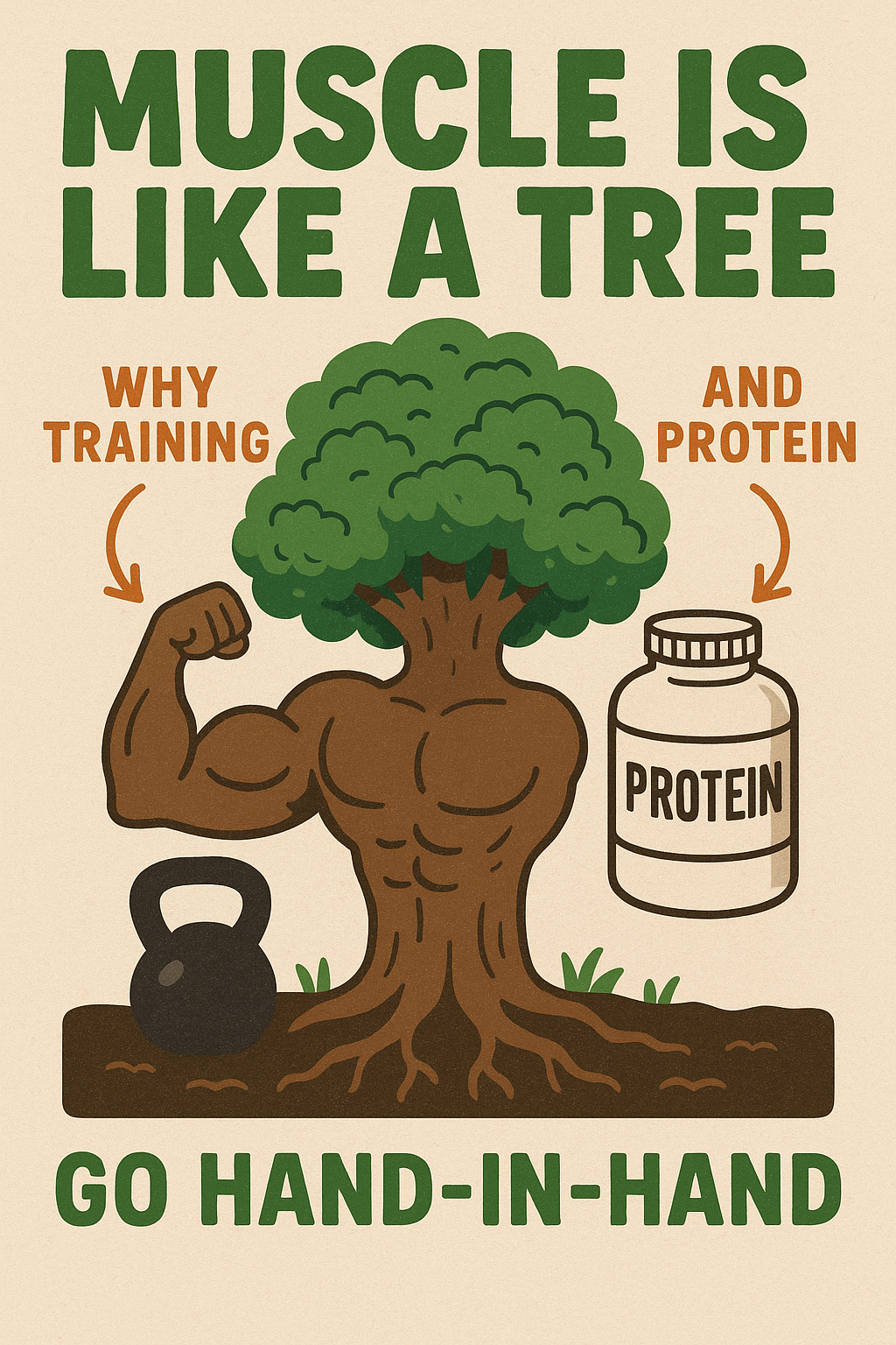 Read more about the article Muscle Is Like a Tree: Why Training and Protein Go Hand-in-Hand